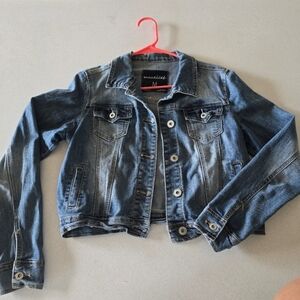 Maurices Blue Stretch Denim Jacket